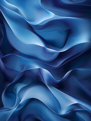 Obraz premium Subtle Blue Monochrome Gradient Smooth Abstract Background