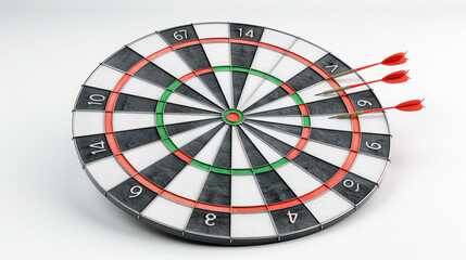 Obraz premium Precision and Passion A close-up of a dart hitting the bullseye on a dartboard, symbolizing the focus and accuracy needed to achieve your goals and hit your target with confidence wallpaper, backgroun