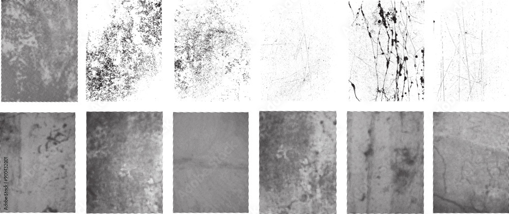 Leinwandbilder grunge urban backgrounds set.texture vector.dust overlay distress grain ,simply place illustration o