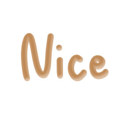 nice alphabet letter