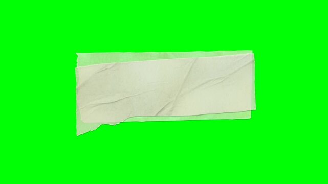 note paper with green screen background