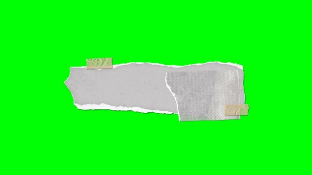 green screen torn paper