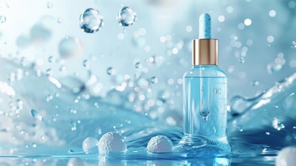 Water Droplet Serum Bottle