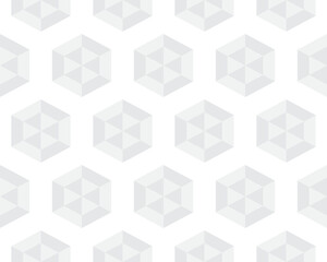 Geometric black hexagon pattern, seamless background	