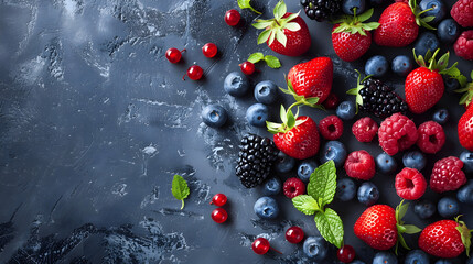 Mixed berries.