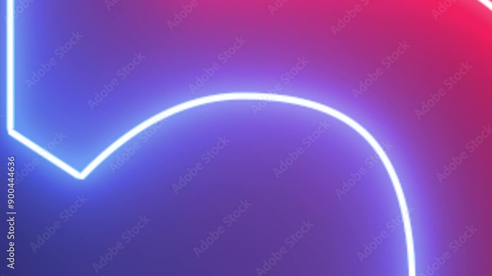 Poster neon light countdown timer 10 second from 10 to 0 .