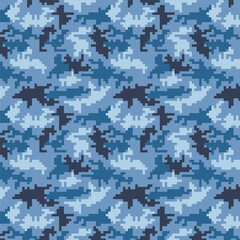 digital pixel camo military hunting pattern for fabric print and textile. seamless camouflage for garments, uniform, clothing, backgrounds and wallpapers.