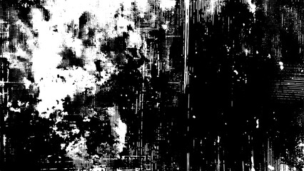 Transparent vector grunge ink abstract dirty poster background texture overlay. Place artwork over any image to make distressed effect