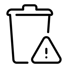 trash line icon