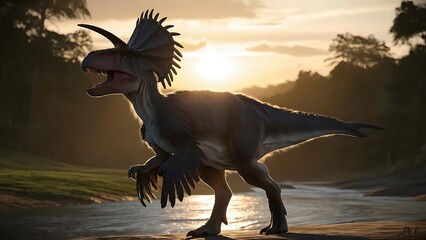 Fototapeta premium 3d render dinosaur 3d render illustration vector