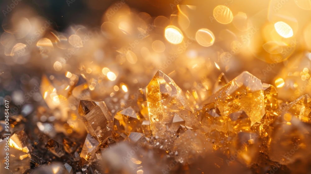 Poster macro shot of a sparkling gemstone.