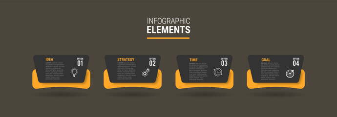 Steps infographic design