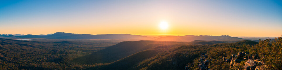 Grampians National Park panorama viewed from the Reed Lookout