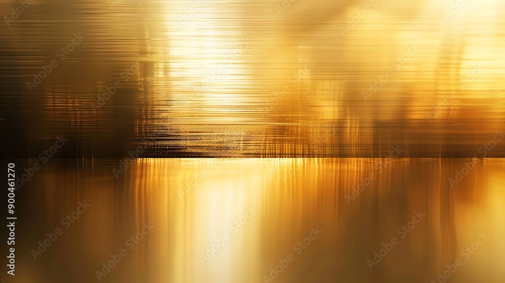 Poster abstract golden background with horizontal lines.
