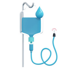 infusion 3d medical icon illustration