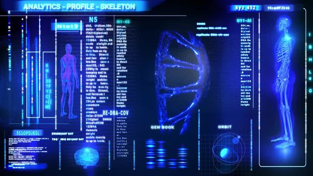 HUD Medical panel  blue animated