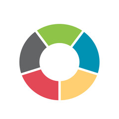 Obraz premium Vector circle for infographic. Template for cycling diagram, graph, presentation and round chart. Business concept with options, parts, steps or processes. Abstract background.