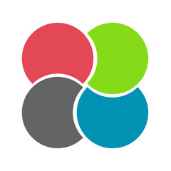 Vector circle for infographic. Template for cycling diagram, graph, presentation and round chart. Business concept with options, parts, steps or processes. Abstract background.