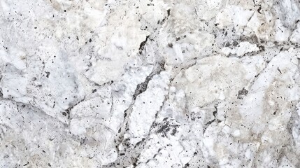 Obraz premium Texture and seamless background of white granite stone, ai