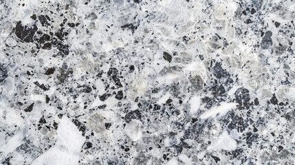 Obraz premium Texture and seamless background of white granite stone, ai