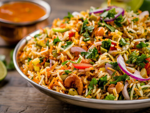 Bhel puri - popular indian food dish