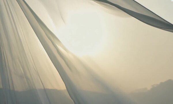Sunlight Through Sheer Curtains