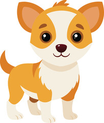 vector illustration  of a Baby Dog 