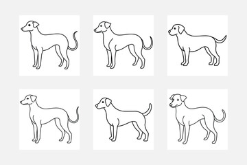 Dog Line Art Illustration Ideas
