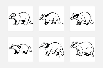 Badger Line Art Illustrations: A Guide for Beginners
