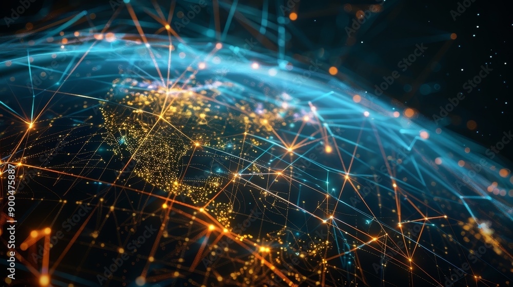 Poster transforming global communication networks.
