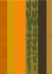 ハロウィーンのカボチャの種や蔓、葉、皮イメージしたデザイン