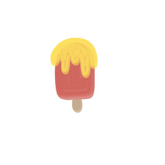 ice cream isolated on white background