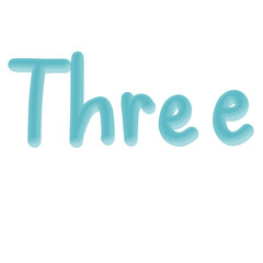 English numbers 3