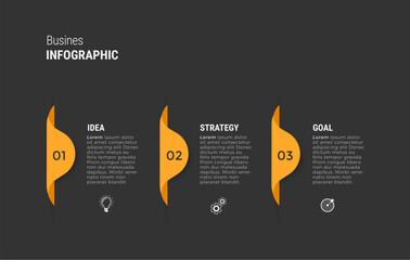 Steps infographic design