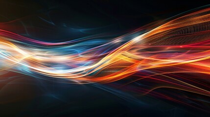 Abstract light streaks background with dynamic, glowing lines and vibrant colors 