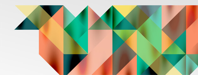 Tech minimal overlapping triangle shapes elements geometric graphic pattern