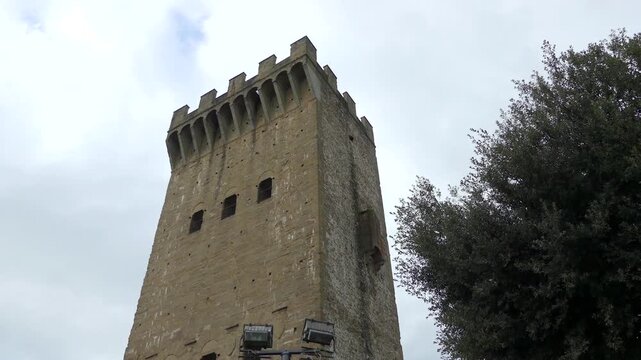 Gates of Saint Nicholas (Porta San Niccolo) is part of walls of Florence, Italy and is located in Piazza Giuseppe Poggi, in Oltrarno. Because of its massive appearance, today it looks more like tower.