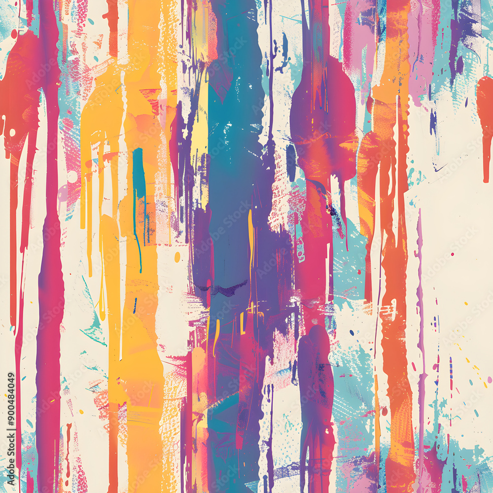 Poster colorful abstract pattern dripping paint background