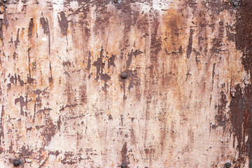 Old painted metal texture with traces of rust