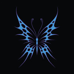 Neo tribal y2k gothic style tattoo. Cyber sigilism heart design. Vector isolated