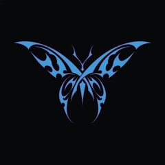 Neo tribal y2k gothic style tattoo. Cyber sigilism heart design. Vector isolated