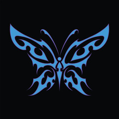 Neo tribal y2k gothic style tattoo. Cyber sigilism heart design. Vector isolated