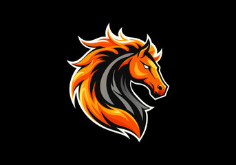 animal, black, defense, design, elegance, elegant, face, graphic, guard, head, horse, horse logo, icon, illustration, logo, luxurious, luxury, mascot, protect, secure, security, shield, stallion,