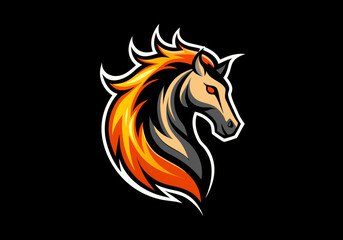 animal, black, defense, design, elegance, elegant, face, graphic, guard, head, horse, horse logo, icon, illustration, logo, luxurious, luxury, mascot, protect, secure, security, shield, stallion,