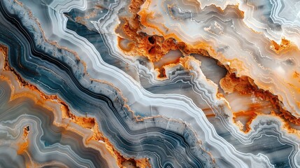 Obraz premium Mesmerizing Agate Texture with Captivating Patterns and Colors