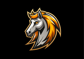animal, black, defense, design, elegance, elegant, face, graphic, guard, head, horse, horse logo, icon, illustration, logo, luxurious, luxury, mascot, protect, secure, security, shield, stallion,