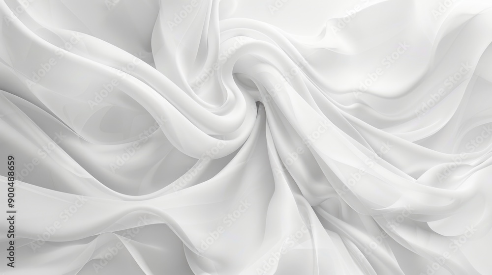 Poster a close-up view of a white cloth spread on a table, suitable for use as a background or texture imag