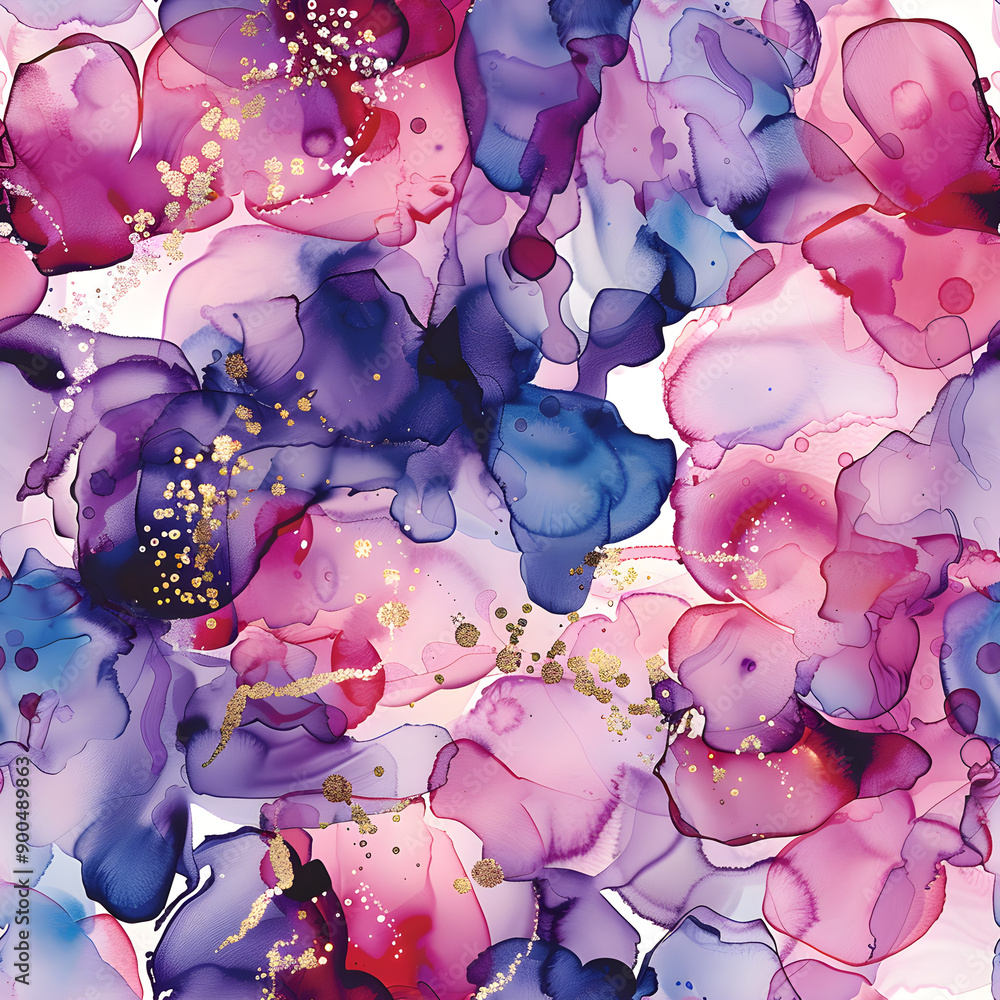Leinwandbilder abstract colorful alcohol ink pattern creating fluid art texture