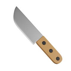 3d render   knife illustration