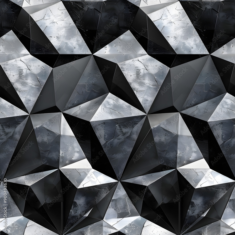 Aufkleber abstract geometric pattern forming modern background with triangles
